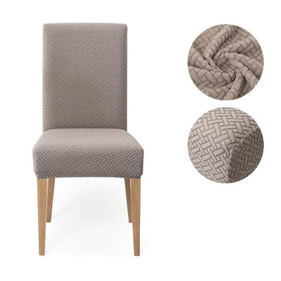 Joustava Tumma Beige Tuolinpäällinen