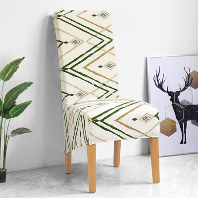 Suurikokoinen Beigekuvioinen Tuolinpäällinen