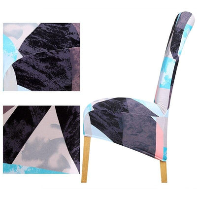 Suuri Harmaa, Sininen Ja Oranssi Tuolinpäällinen