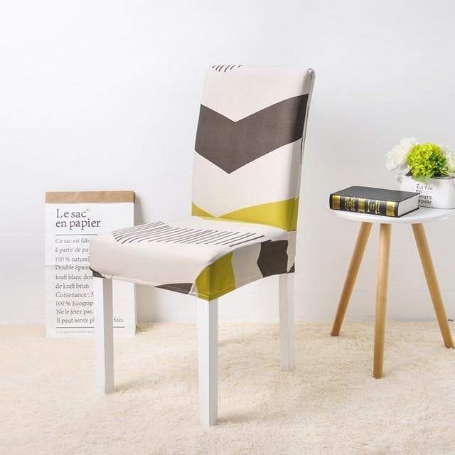 Beige Tuolinpäällinen Raidoilla