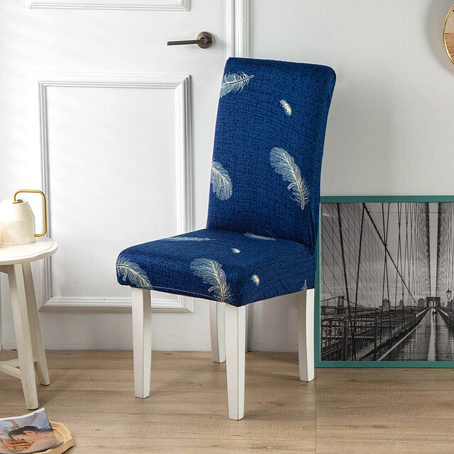 Sininen Sulkainen Tuolinpäällinen