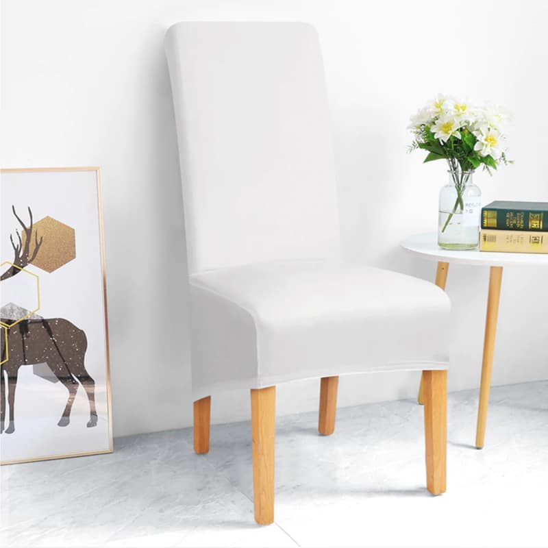 Deluxe Valkoinen Keinonahkainen Tuolinpäällinen