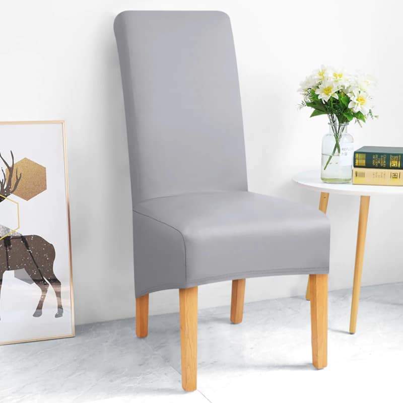 Deluxe Keinonahkainen Tuolinpäällinen Vaaleanharmaa