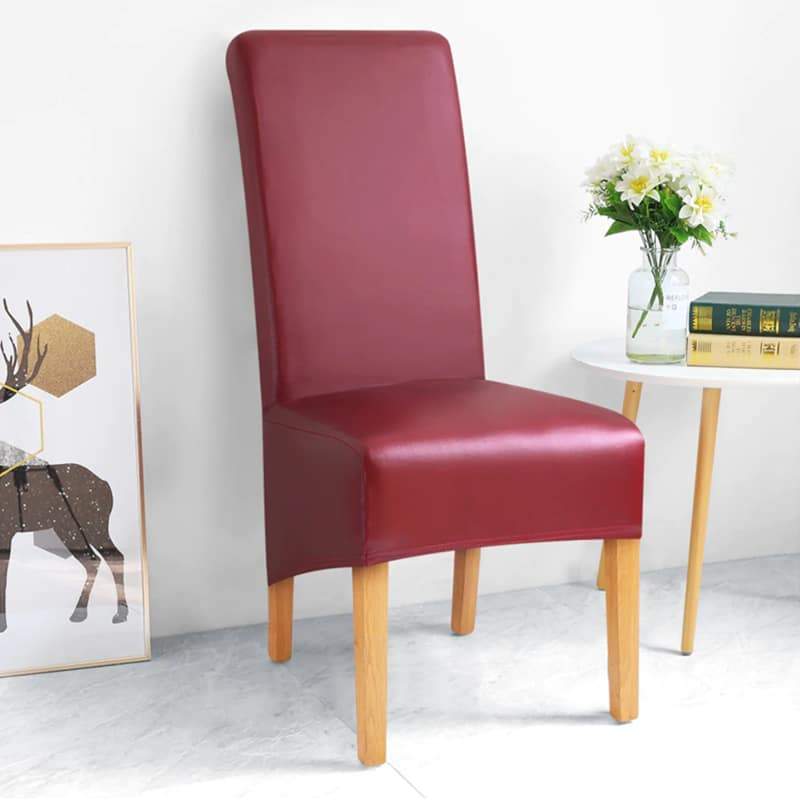 Deluxe Keinonahkainen Tuolinpäällinen Burgundinpunainen