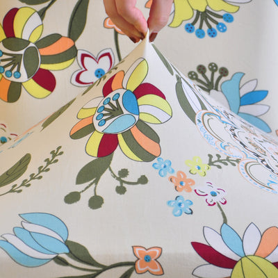 Monivärinen Kukkainen Tuolinpäällinen