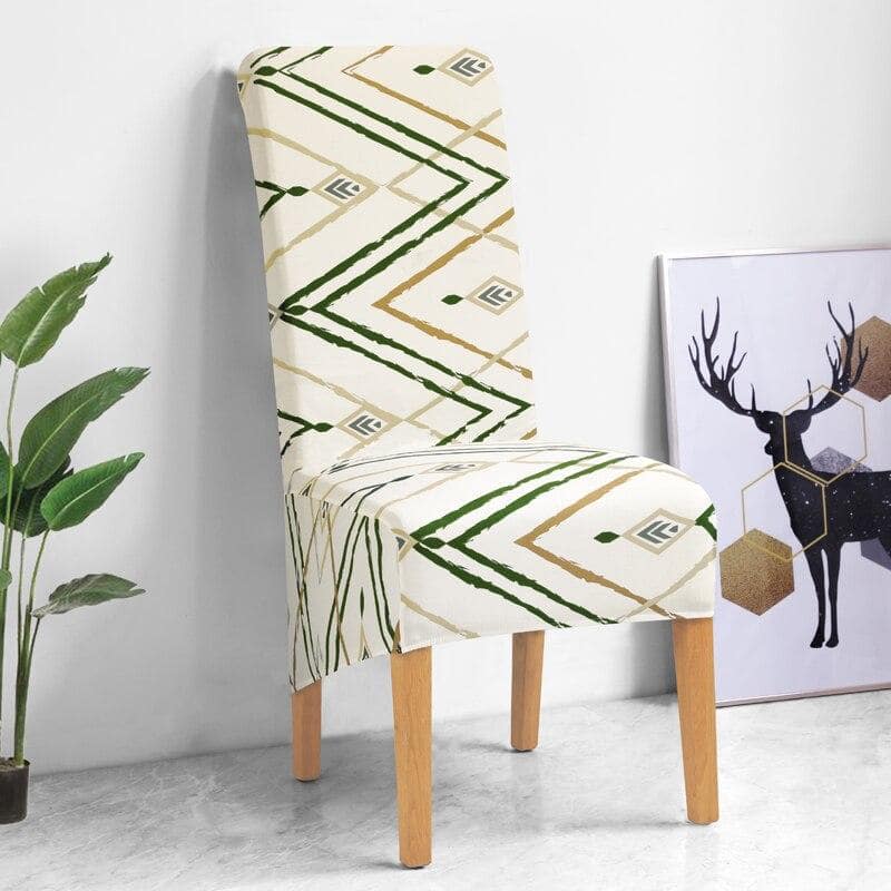 Suurikokoinen Beigekuvioinen Tuolinpäällinen