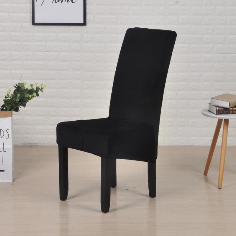 Suurikokoinen Tavallinen Black Velvet Tuolinpäällinen