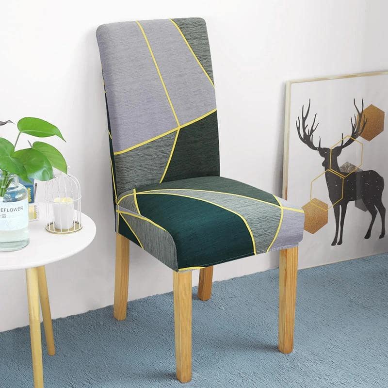 Harmaa Ja Vihreä Tuolinpäällinen