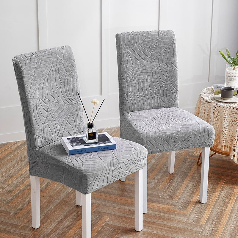 Vedenpitävä Tuolinpäällinen Leaf Vaaleanharmaa