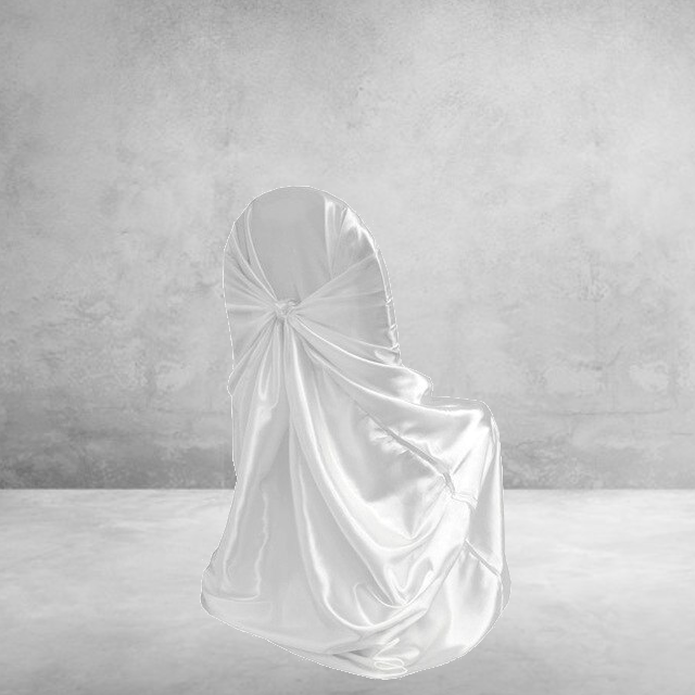 Valkoinen Satiininen Häätuolin Päällinen