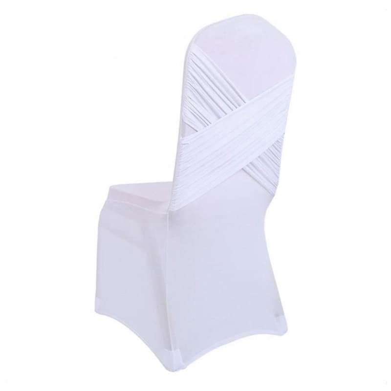 Valkoinen Ylellinen Häätuolin Päällinen