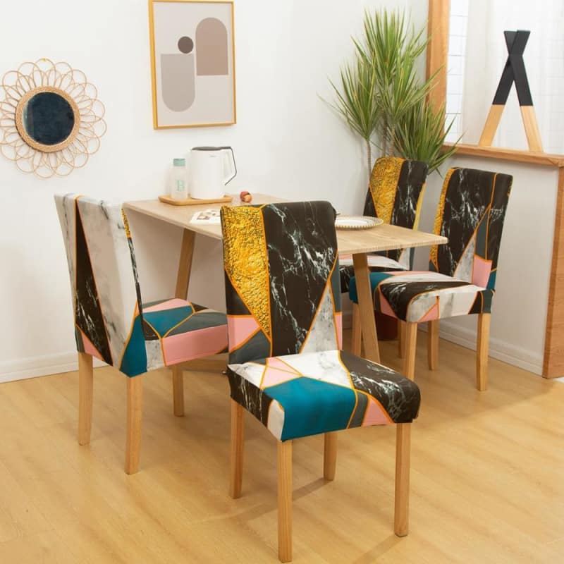 Monivärinen Ruskea Tuolinpäällinen