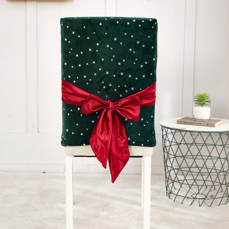 Green Velvet Christmas Tuolinpäällinen