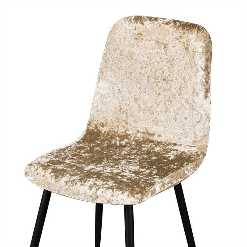 Skandinaavinen Tuolinpäällinen Champagne Velvet