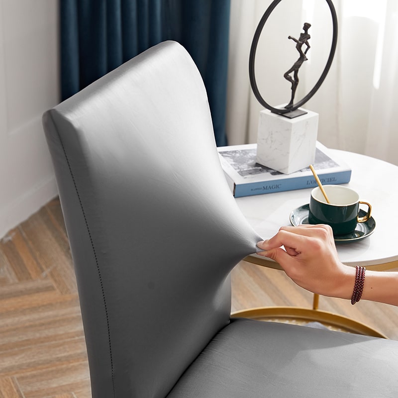 Antrasiitinharmaa Keinonahkainen Tuolinpäällinen