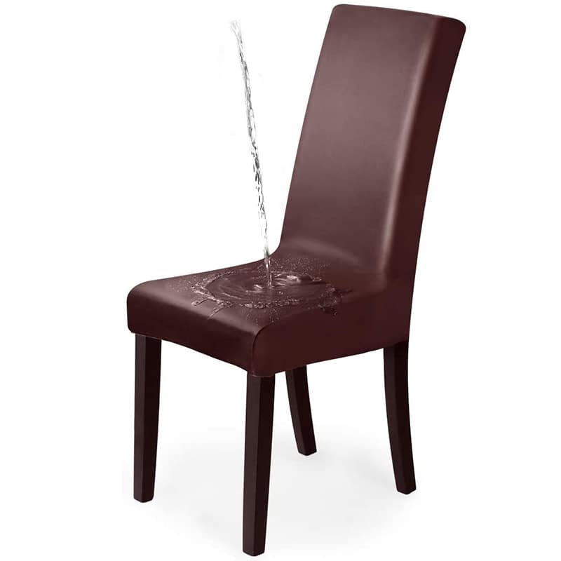 Ruskea Vedenpitävä Keinonahkainen Tuolinpäällinen