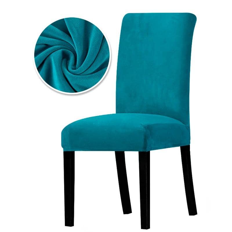 Turkoosi Blue Velvet Tuolinpäällinen