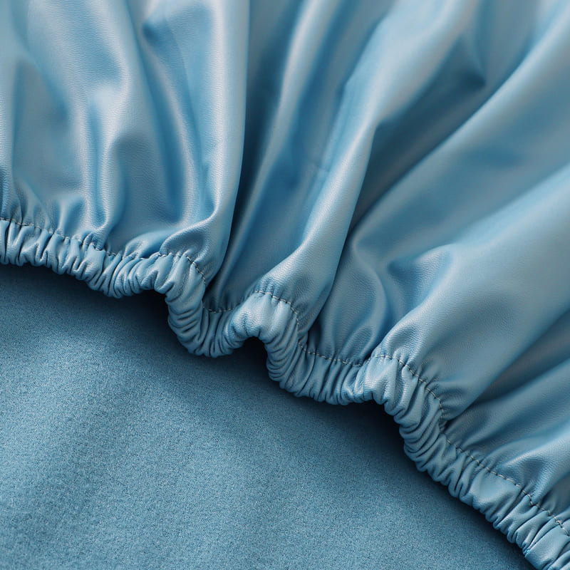 Taivaansininen Nahkainen Toimistotuolin Päällinen