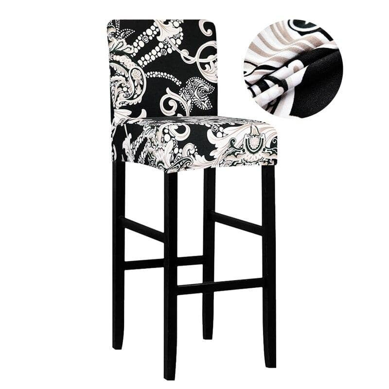 Musta Baarijakkaran Päällinen, Jossa Paisley Pattern Beige Malmo